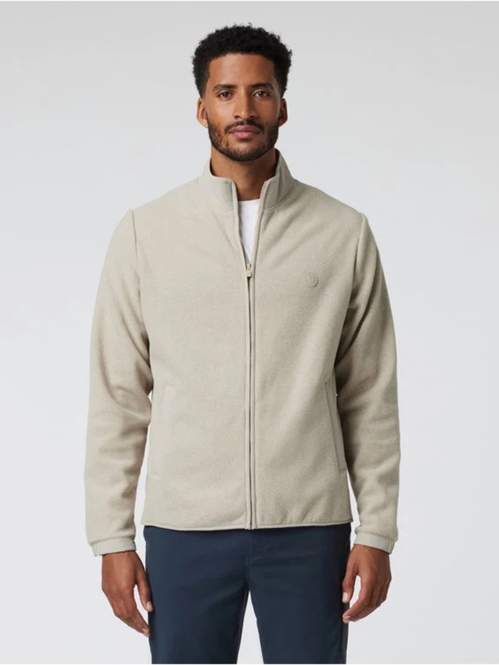 Vuori Aspen full zip jacket in toast
